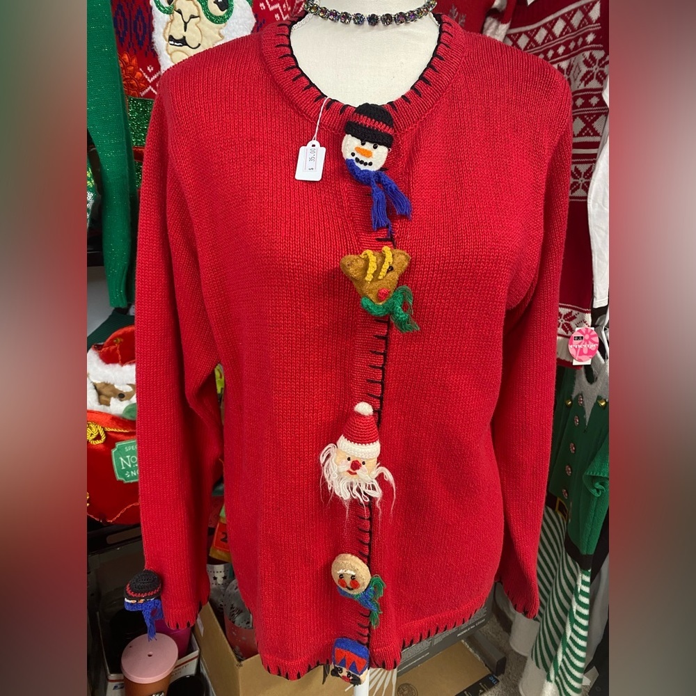 Lemon & Grass Christmas Sweater Cardigan